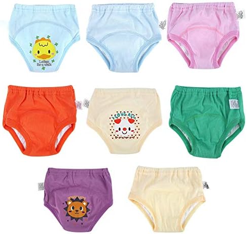 8 יחידות חבילה תינוק אימון מכנסיים בסיר אימון תחתונים פעוטות בני בנות קריקטורה חמוד עמיד למים חיתולי