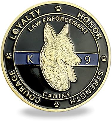 K9 אכיפת חוק אכיפת כלבים מטבע כלבים קישוט משטרת