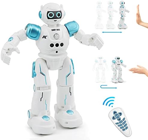 צעצועי רובוט של Gevenia RC לילדים, צעצועי רובוט שלט רחוק עם מחווה וחישה ריקודים לתכנות, הליכה, שירה,