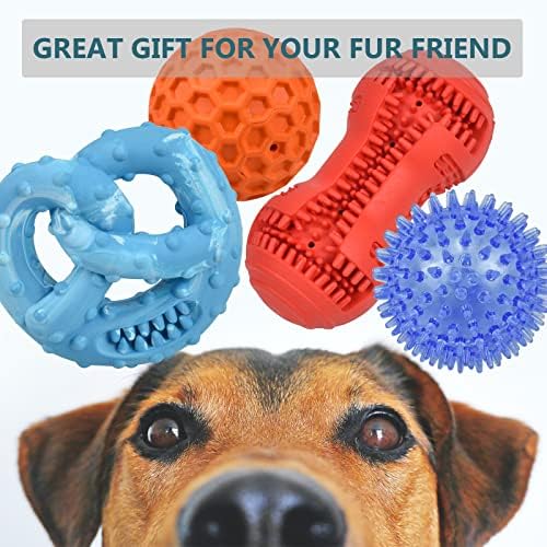 OUSIYA כלב לעיסה צעצועים אגרסיביים - גורים בקיעת שיניים צעצוע צעצועים כלבים עמידים במיוחד לגזעים קטנים