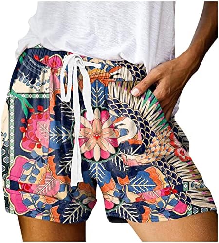 מכנסיים קצרים מזדמנים לנשים טרקלין קיץ נוח בצבע טהור מכנסי חוף קצרים רופפים מתאימים מכנסיים קצרים מותניים