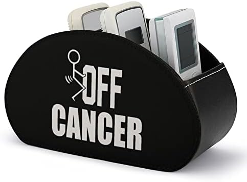 מזדיין סרטן מחזיק בשלט רחוק עם 5 תאים עור PU עור רב-פונקציונלי אחסון קאדי תיבת מארגן שולחן עבודה עבור