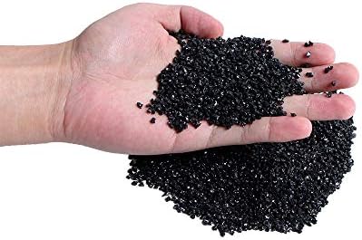 אבן תכשיטים שחורה מרוסק מקין צ'יפס טורמלין גביש גביש דקור דקור אנרגיה G-B100/195W-G