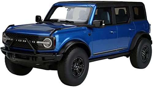 מהדורה מוגבלת פסגת 2021 ברונקו מהדורה ראשונה ברק כחול מתכתי & מגבר; מאט שחור 1/18 דגם רכב על ידי ג '