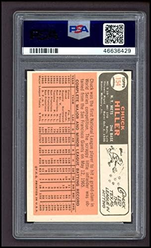 1966 Topps 154 צ'אק הילר ניו יורק מטס PSA PSA 8.00 METS