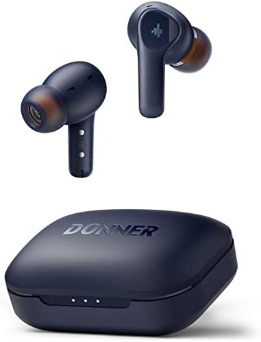 דונר מבטל רעש אוזניות אלחוטיות, Bluetooth 5.2 אוזניות עם 4 שיחות ברורות של 4 מיקרופון, מנהלי התקנים