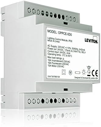 Leviton Oppce-D0 20A חבילת חשמל CE לחיישני תפוסה עם מודול הר הרכבת DIN