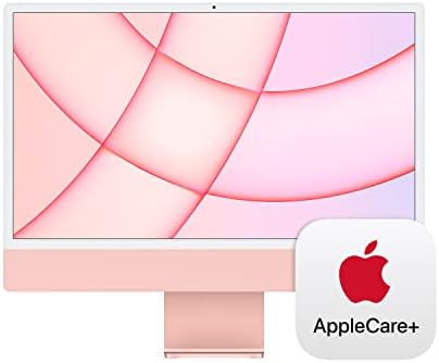 Apple 2021 iMac - ורוד עם AppleCare+