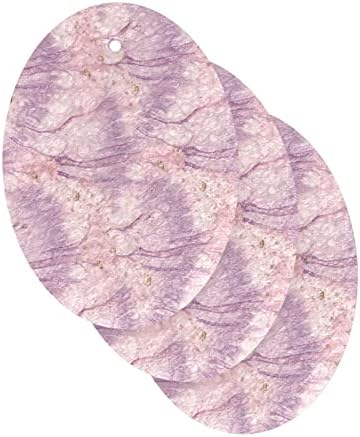 Alaza Pink Marble מופשט ספוגי טבע טבעי מטבח תאית ספוג למנות שטיפת אמבטיה וניקוי משק בית, שאינו מגרש