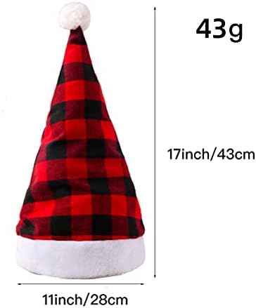 2 יחידות דקורטיבי אופנה חג אירוע כובע חג המולד כובע אבזר חג המולד סנטה כובע עבור חג המולד דקור