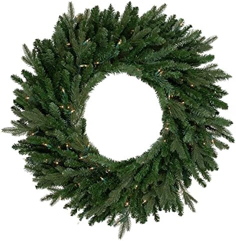 Northlight Frute Grande Spruce Artificial זר חג המולד אורות ברורים, 36 , ירוק