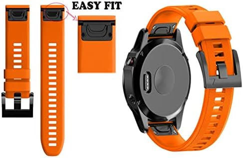 EEOM 26 22 20 ממ רצועת Watchband לרצועת Garmin Fenix ​​7x 7 7S צפה מהיר שחרור סיליקון Easyfit Strap