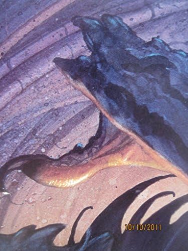 פוסטר אמנות יפה של LOTR Hobbit Fine Fine Smaug מהדורה ראשונה 1993 ג'ון האו