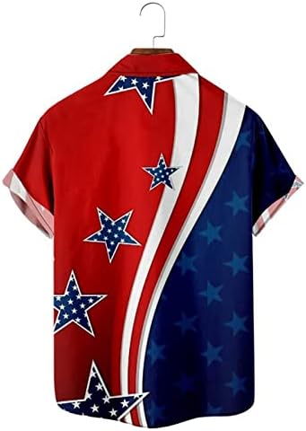 למעלה טי גברים של יום העצמאות דגל 3 ד דפוס דיגיטלי אישית אופנה דש כפתור חולצה דרקון בגדים