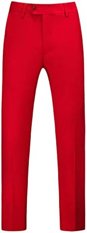 Mogu Mens 2 חלקים חליפת חליפה דקיקים מתאימים בלייזר חזה כפול ומכנסיים טוקסידו בצבע אחיד טוקסידו