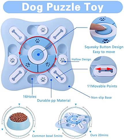 צעצועים של פאזל כלבים לכלבים בינוניים קטנים, צעצועי משחק פאזל אינטראקטיביים לאילוף גורים אימוני אימון
