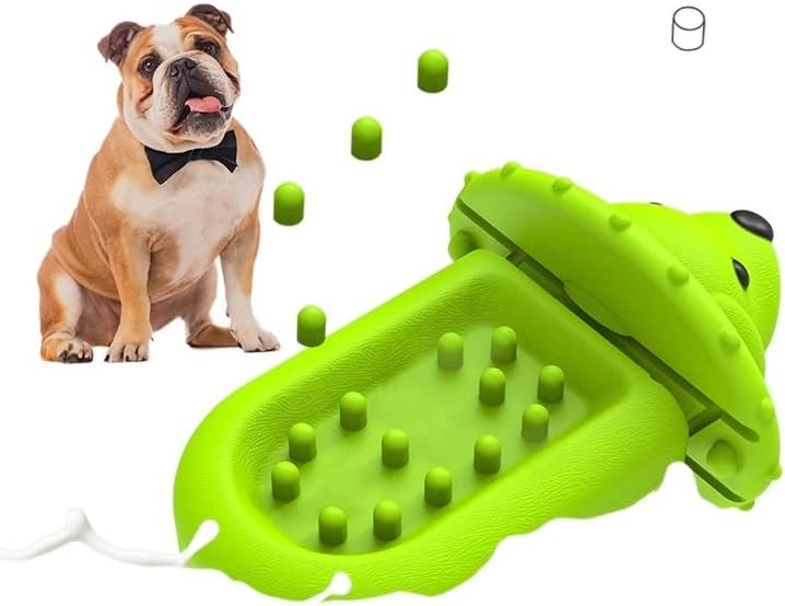 Gyfcygg Dog Dog Squat כלב נושך צעצועים ניקוי שיניים שיניים טחינה אינטראקטיבית מקלות חיות מחמד