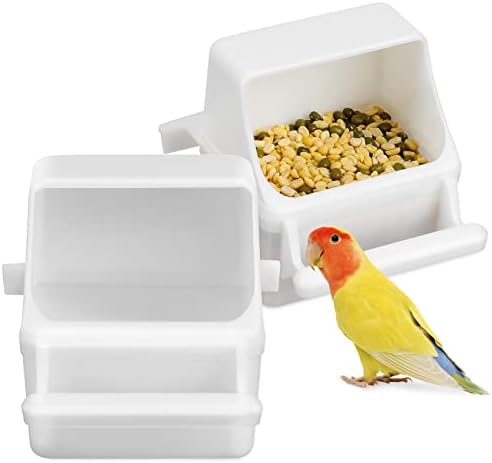 2 יחידות לא - ציפור מזין ציפור מתקן מים תוכי מזון קערת כלוב ציפורים ירקות פירות מחזיק עבור חיות מחמד