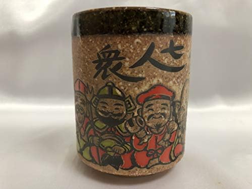 כוס תה יפנית שבעה אלים ברי מזל Shichifukujin Yunomi