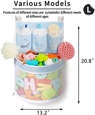 מארגן צעצועים של ליגרזה אמבטיה, ייבוש מהיר, מחזיק צעצוע של אמבטיה מרובה-מיש, שקית אחסון צעצועים מרובי-אמבטיה