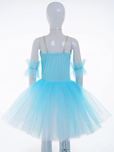 ג'יטה ילדות בנות קליפולית חצאית שמלת בלט בגד גוף ברבור אגם טוטו בלרינה תלבושות לתחרות