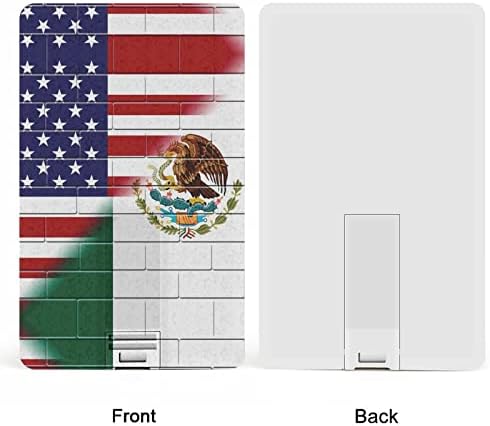 ארהב דגל מקסיקו קיר גבול כרטיס אשראי כרטיס פלאש USB כונני זיכרון מותאמים אישית מתנות תאגידיות מפתח ומנות