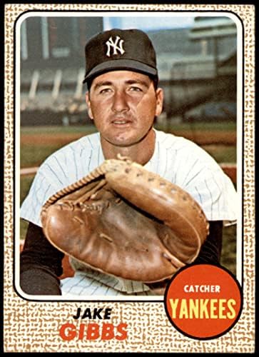 1968 Topps 89 Jake Gibbs New York Yankees Dean's Cards 5 - Ex Yankees