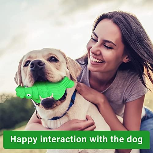 Xrvuyclh חריקת כלבים צעצועים לעיסת אגרסיבית קשים ביותר לא רעילים גומי טבעי ארוך צעצועים לכלבים בינוניים