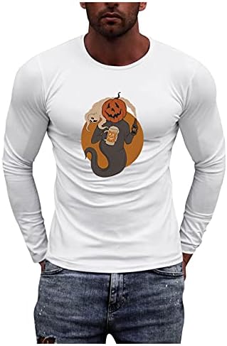 חולצות שרוול ארוך של Xiloccer, חולצות שרוול ארוך חולצות צוואר עגול חולצה חולצת חולצות דפוסים חולצות