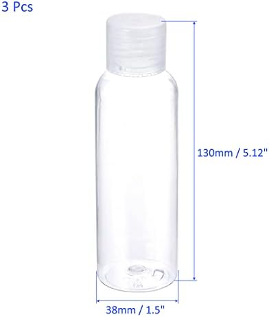 M Meterxity 6 PCS פלסטיק בקבוקי סחיטה ריקים - מרכך שמפו טונר ברור לבקבוקי מחלקים ניתנים למילוי חלים