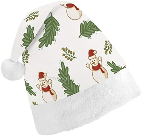 חג המולד סנטה כובע, עצי חג המולד שלג חג המולד חג כובע למבוגרים, יוניסקס נוחות חג המולד כובעי לשנה חדשה