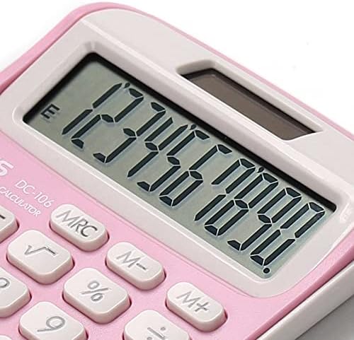 MJWDP 10 ספרות מחשבון שולחן כפתורים גדולים כפתורי כלי חשבונאות פיננסיים ניידים עם שרוך