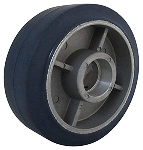 גלגלים של RWM אלסטומטרי גומי ללא מסמכי מתיחה גבוהה על גלגל אלומיניום, מיסב כדור, קיבולת 820 קילוגרמים,