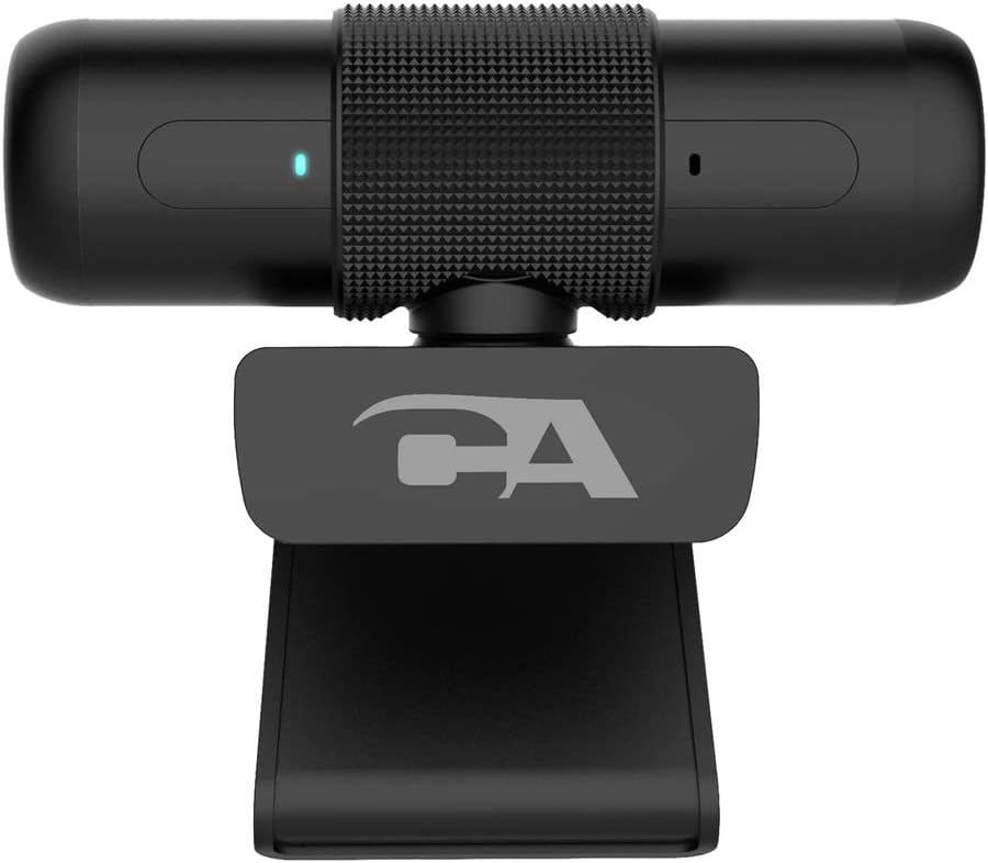 Cyber ​​Acoustics CA מצלמת רשת חיונית 1080HD-AF-מצלמת רשת USB עם מיקרופון לשולחן עבודה או מחברות, מצלמת