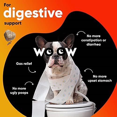 ד ר וואו פרוביוטיקה לכלבים + אלרגיה תמיכה רך ללעוס תוספת צרור-פרה-ביוטיקה, אנזימי עיכול, שמן סלמון &