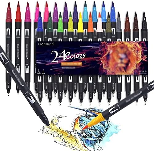 צבעי ZLXDP מברשת עט עט צבעי מים סמני אמנות כפול