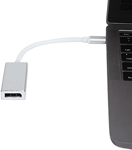 מתאם Wuqioei USB C ל- DP, C יציאת C DisplayPort Converter 10GBPS 4K 30Hz 1080P 60Hz AV מתאם כבלים מתאם